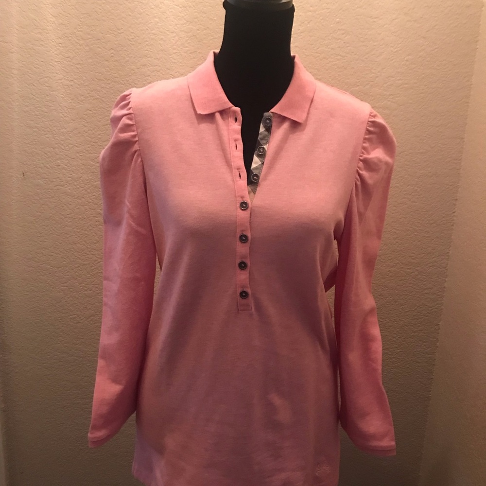 Burberry NWOT cotton pique polo shirt